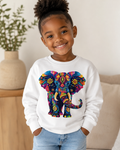 Colourful Elephant Kids Sweatshirt