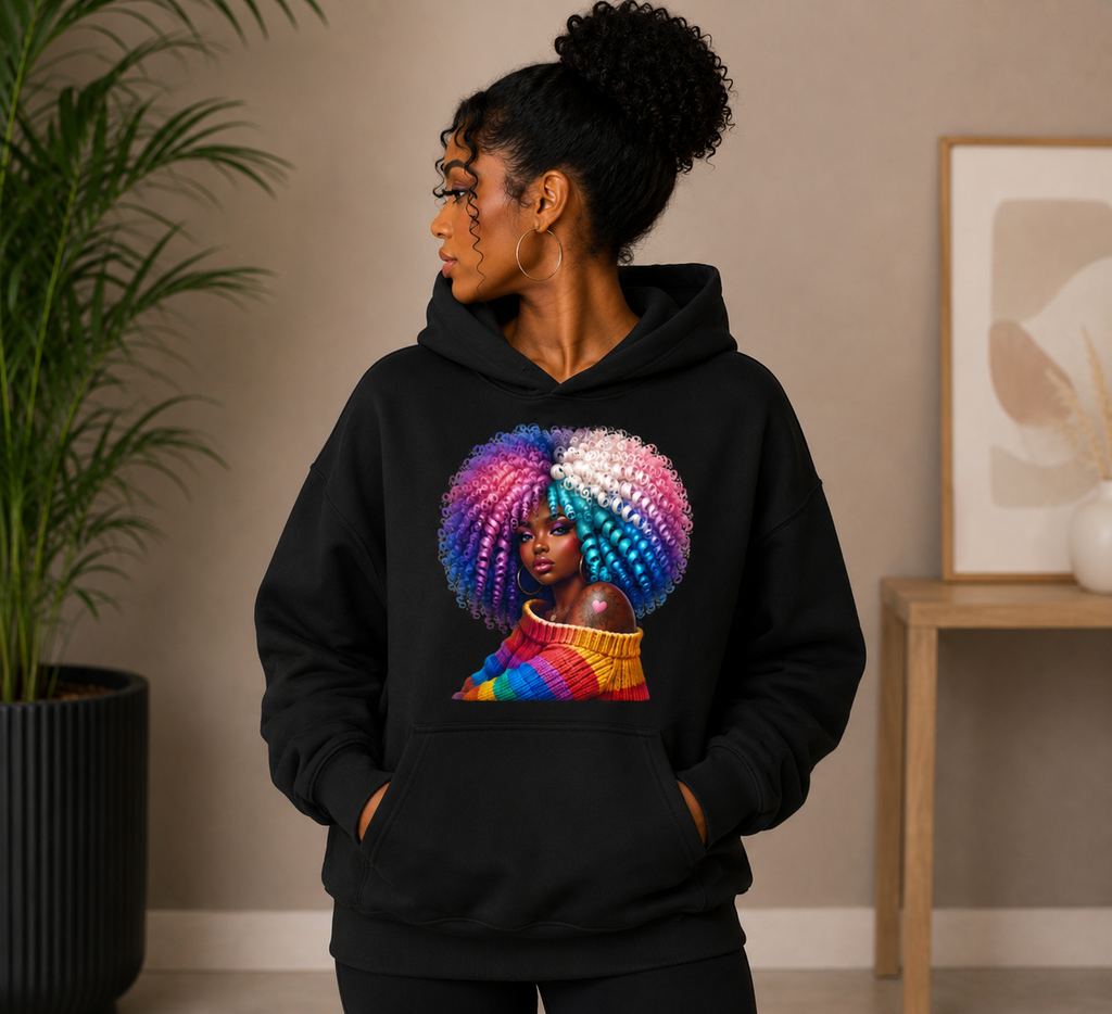 Rainbow Queen – Custom Printed Hoodie